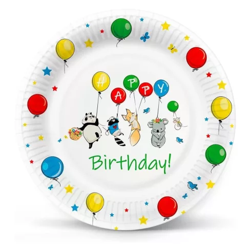 R- Party tányér lufis 23 cm, 8 darabos