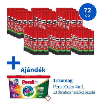 Ragasztó stift Pritt 22 gr. 72 darab + Persil ajándék