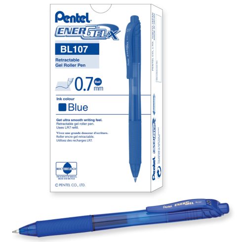 02- Zselés toll Pentel EnerGel BL107 - 4 színben
