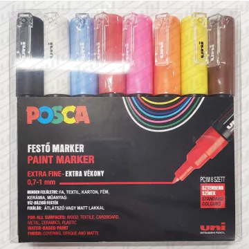 20- Dekormarker Uni Posca PC-1M 8 darabos készlet