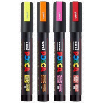 20- Dekormarker Uni Posca PC-5M NEON - 4 színben