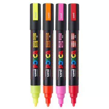 20- Dekormarker Uni Posca PC-5M NEON - 4 színben