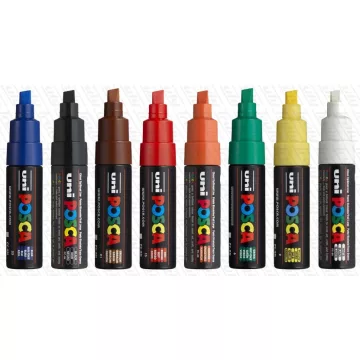 20- Dekormarker Uni Posca PC-8K - 10 színben