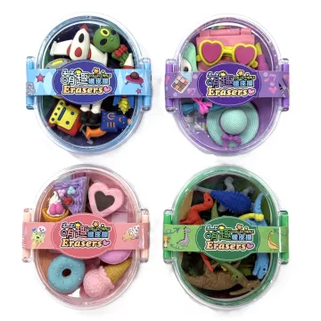 Radír figurás ovális dobozban - 8612