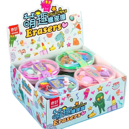 Radír figurás ovális dobozban - 8612