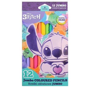 32- Színes ceruza Stitch 12 darabos Jumbo pasztell - 92030