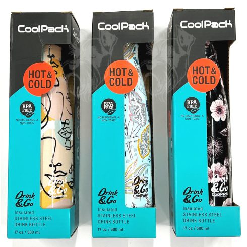 R- Thermo fém kulacs Cool Pack 500 ml. - 4 mintával