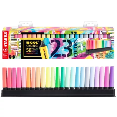 05- Szövegkiemelő Stabilo BOSS 23 darabos display