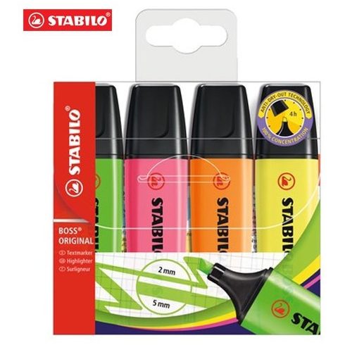 05- Szövegkiemelő Stabilo BOSS 4 darabos NEON
