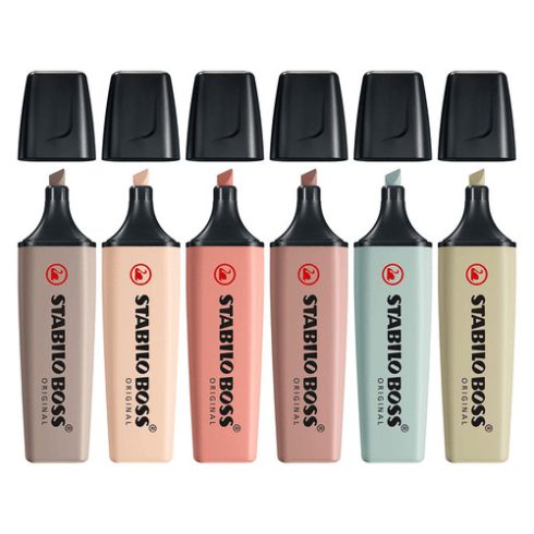 05- Szövegkiemelő Stabilo BOSS Nature colors - 6 színben