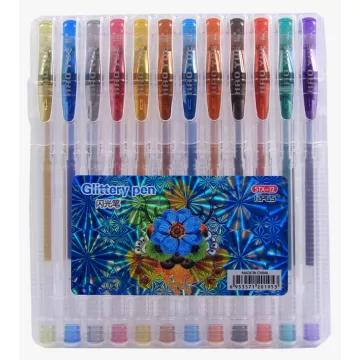 12- Zselés toll csillámos, 12 darabos - STX-12