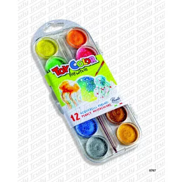 ToyColor vízfesték gyöngyház 12 darabos 0767