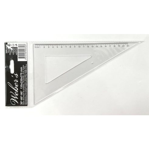 R- Vonalzó Weber's háromszög 60°