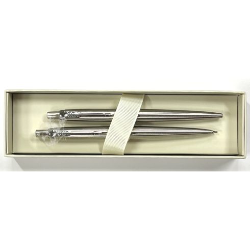 19- Tollkészlet Parker Jotter Metal (golyóstoll + pixiron)  - ezüst