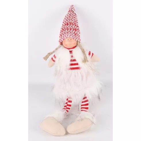 G- Karácsonyi textil lány ülő 36 cm - 454182