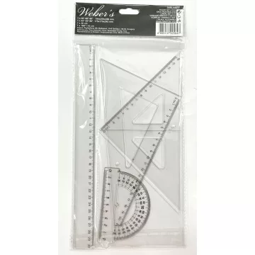 R- Vonalzó szett Weber's 4 darabos