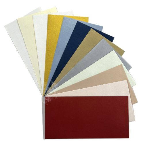 36- Boríték LA/4 metál 120 gr, 25 db/csom. - 12 szín