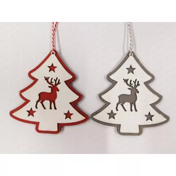 G- Karácsonyi fadísz fenyőfa 12cm 456757/759