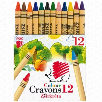 31- Zsírkréta Süni 12 darabos