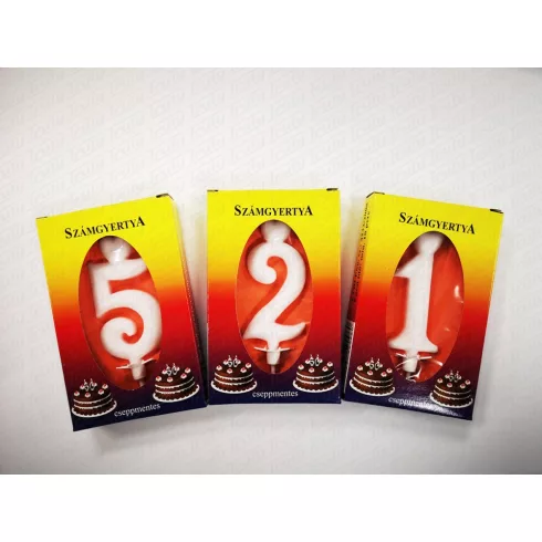 28- Számgyertya dobozban