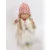 G- Karácsonyi textil lány álló 32cm - 454178