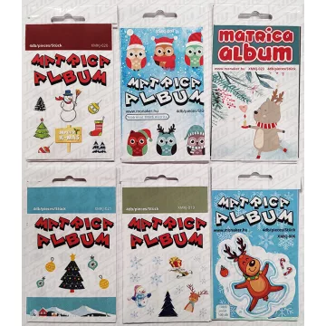 R- Jutalmazó matrica tömb karácsonyi