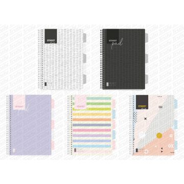 R- Füzet StreetPad A/4 PP spirál színregiszteres