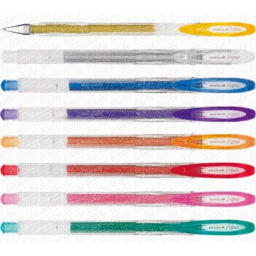 03- Zselés toll Uni csillámos 8 színben UM-120SP