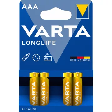 13- Elem Varta mikro AAA Longlife LR03 - BL4