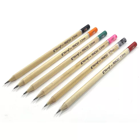 06- Ceruza YaLong HB Natúr, 6 színben - YL221331