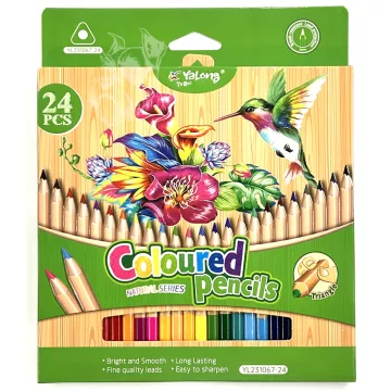 24- Színes ceruza 24 darabos YaLong NATÚR - 231067-24