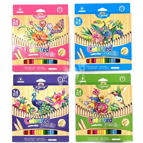 24- Színes ceruza 24 darabos YaLong NATÚR - 231067-24