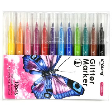 Filc YaLong Glitteres 12 darabos - YL235105-12
