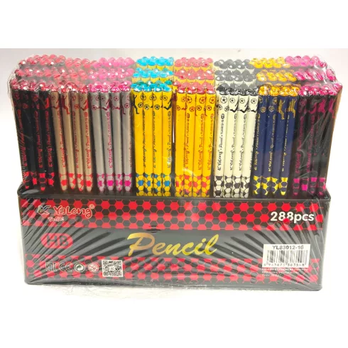 07 - Ceruza Yalong csillámos kövekkel - 3 mintával