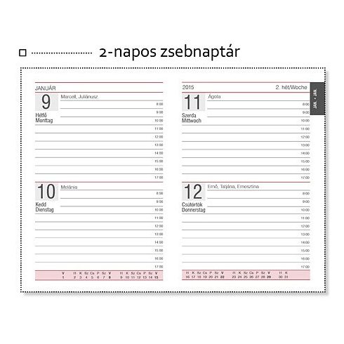 24- Zsebnaptár 2 napos LIV - 2026